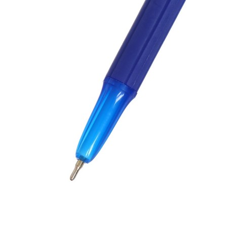 Ballic handle Cello Office Grip, node 0.7 mm, rubber emphasis, blue ink, Gray body.-1