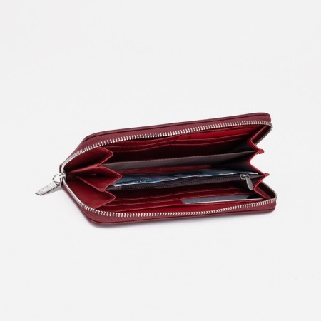Women's wallet with lightning, burgundy color-3