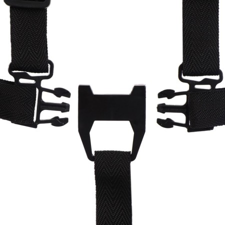 Five -pointed seat belt, universal in stroller/stool for feeding/car seat baby, black color-3