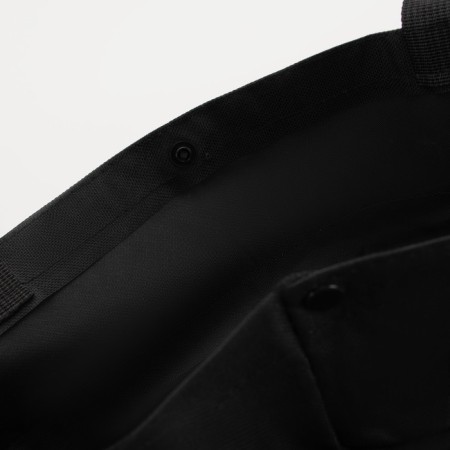 Permanent folding bag on 2 wheels, on the button, the color is black-4