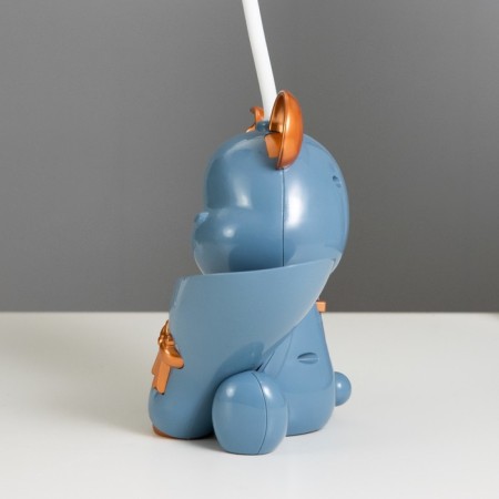 Table lamp with a "bear" LED 2W 3000K USB battery blue 15x14x30 cm-5