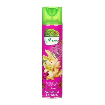 Air freshener in the Green Collection by Provence aerosol packaging, ginger and vanilla-1