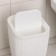 Garbage container "knitted weaving", 10 l, white color