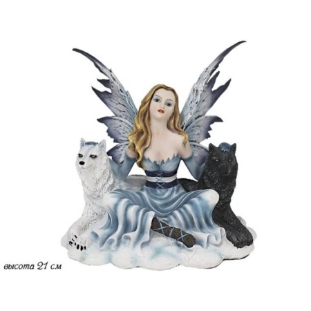 Lenardi figurine "Fairy and Wolves", height 21 cm