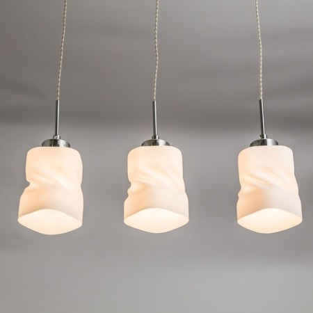 Suspended lamp Citilux "Berta" CL126232, 52x11x45 cm, 3x75W, E27, brown color-3