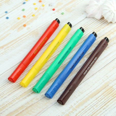 A set of markers for decorating desserts, 21 × 12 × 1.5 cm, 5 pcs, multi -colored-1