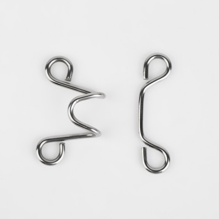 Hard for narrowing the belt, 1 pc = 10 parts, 5 × 5 cm, silver color-2