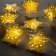 Garland “thread” 2 m with nozzles “Zvezda”, IP20, transparent thread, 10 LED, warm white glow, AAH2