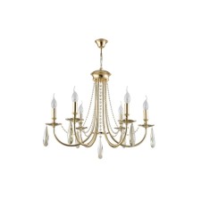 Crystal Lux, Victoria 3340/306, E14, 6x60 W, 50.1x65x65 cm, golden color