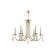 Crystal Lux, Victoria 3340/306, E14, 6x60 W, 50.1x65x65 cm, golden color