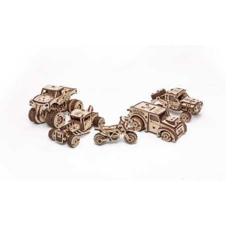 Model Models from wood 3D "Set of machines" 5 in 1