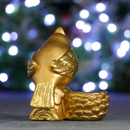 Climb "Bird at the bump" gold, 9x8x10cm-2
