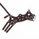 Muzzle of pressed leather adjustable, No. 3, DN 6.8 cm, ohm 21-28 cm, brown