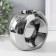 Ceramics candlestick for 1 candle "Ring" d = 6 cm silver 16x8x14 cm