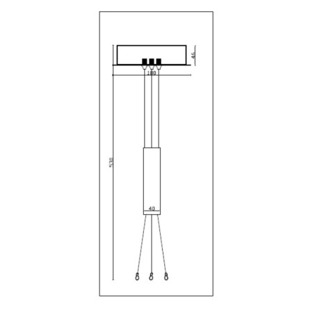 Universal fastening Technical C032C-03-Mg, 18x18x150 cm, color matte gold-3