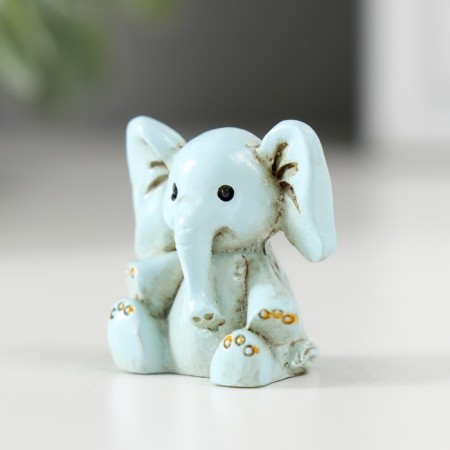Polystone souvenir "Sitting Elephant" 2x3.2x3 cm-3
