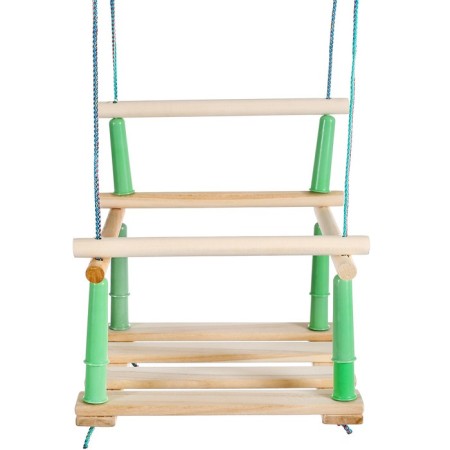 Swing, wooden, wood, seat 33 × 22cm, mix-6