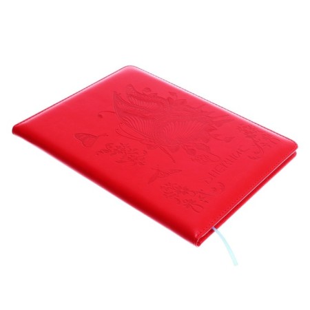 School diary, 5-11 grade, PVC Cover "Butterfly", Red-1