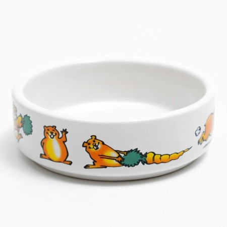 Ceramic bowl for rodents "Goodness" 80 ml 8.5 x 3 cm-2