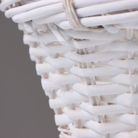 A set of baskets of 3 pcs, 40x16/45 cm, white, willow-4