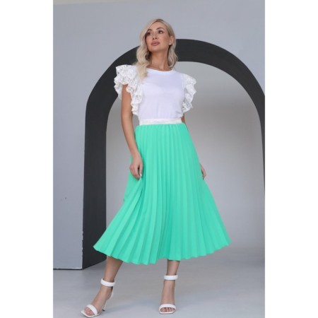 Female skirt, size 50, mint color-1