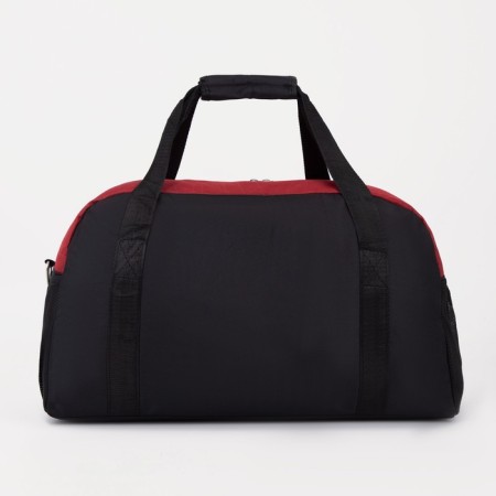 Sports bag with lightning, shoes, external pocket, black/red color-1