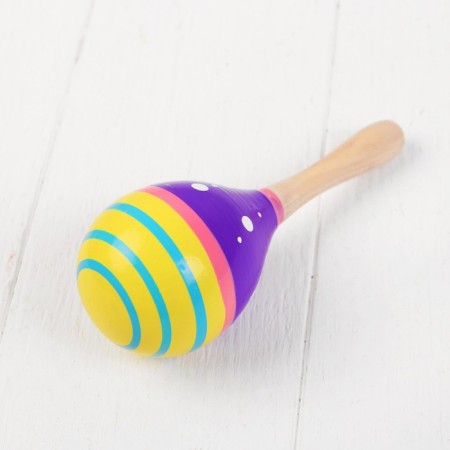 Musical toy "Marakas", with white peas, Mix colors-4