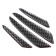 Torso door pad, anti -shock, black carbonate, set 4 pcs