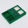 Box for 8 sweets + chocolate, with a green window 17.7 x 17.85 x 3.85 cm
