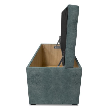 Puff with a lid and weight, 800 × 400 × 420 mm, Dakota velor, Mint color-6