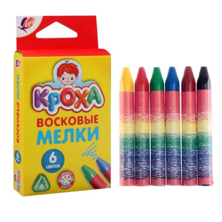 Locks wax 6 colors "crumb", triangular