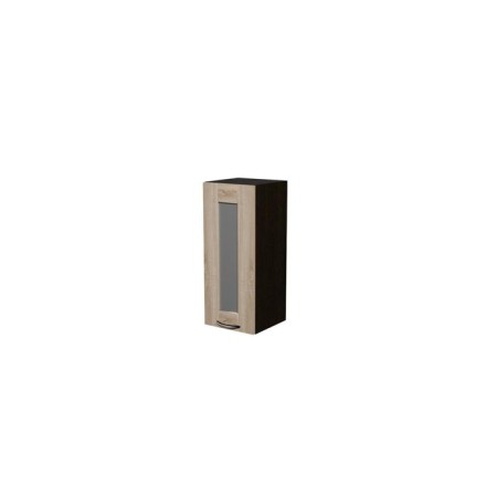 Sabrin hinged cabinet 300x300x720 with a wenge showcase/Dub Sonoma