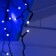 Garland "fringe" 4 × 0.6 m, IP44, dark thread, 180 LED, glow blue, white flicker, 220 V