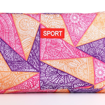 Sports bag, textura, average size, purple color-4