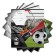 Notebook of 18 sheets in the Erichkrause Dribbling cage, cover coated cardboard, offset block, mix