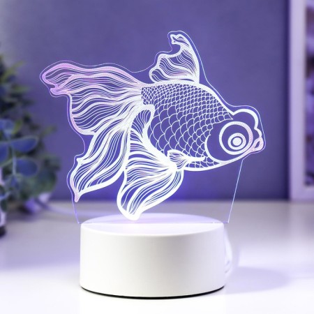 Light "Fish" Led RGB from the network 9.5x15x16.5 cm Risalux-2