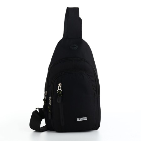 Backpack-sling, 17*8*30 cm, 2 lightning departure, 1 n/k, black-2