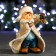 New Year's figure "Boy in a sheepskin coat with a lantern" 7x11x14cm