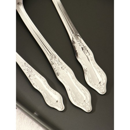 Set of cutlery "Slav", 18 items, thickness 1.2 mm, cardboard box, silver color-3