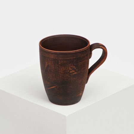 Mug "dining room", smooth, red clay, 0.3 liters-1