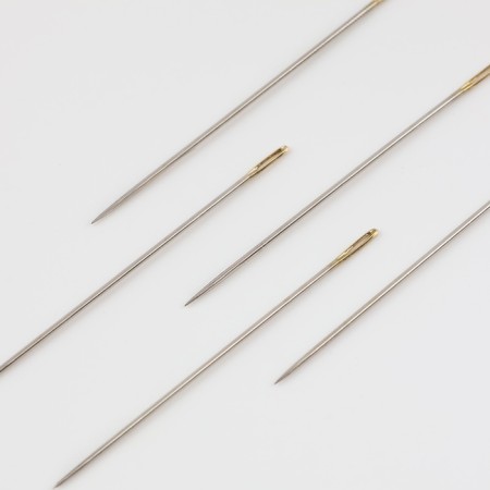 Sewing needles, d = 0.62 mm, 4.5 ± 0.5 cm, with a golden ear, 16 pcs-1
