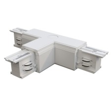 The T-shaped connector for the Technical Tract-31w-R, right-wing, 16.6x9.9x3.2 cm, white color, white