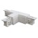 The T-shaped connector for the Technical Tract-31w-R, right-wing, 16.6x9.9x3.2 cm, white color, white