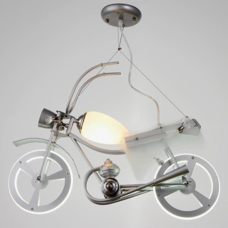 Moped chandelier E14 40W+ 2LED silver 62x18x33 cm-1