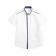 Short -sleeve shirt for Pelican boy, height 122 cm, white color