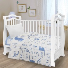 Adele sheet, 107x140 cm, color mix, 100% cotton, calico120g/m2