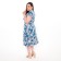 Women's dress, blue color, size 48