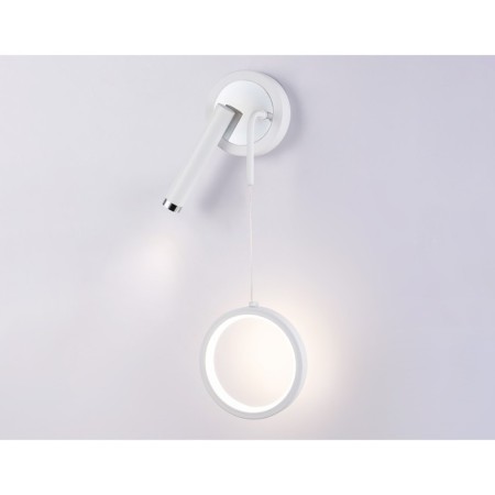 LED LED wall -mounted Ambrella Light, Linetech, FL51651, LED, 10 W, 750LUM, 4200K, white color, chrome-1