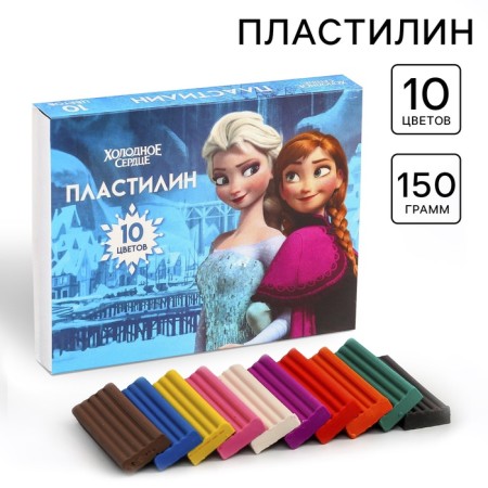 Plasticine 10 -cv 150g cold heart