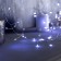 Girland "Mishura" 2 m dews with nozzles "Balls", IP20, silver thread, 100 LED, white glow, AAX3